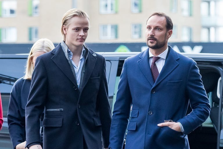 Getty Images マリウス・ボルグ・ホイビー（Marius Borg Hoiby）、ホーコン王太子（Prince Haakon of Norway）