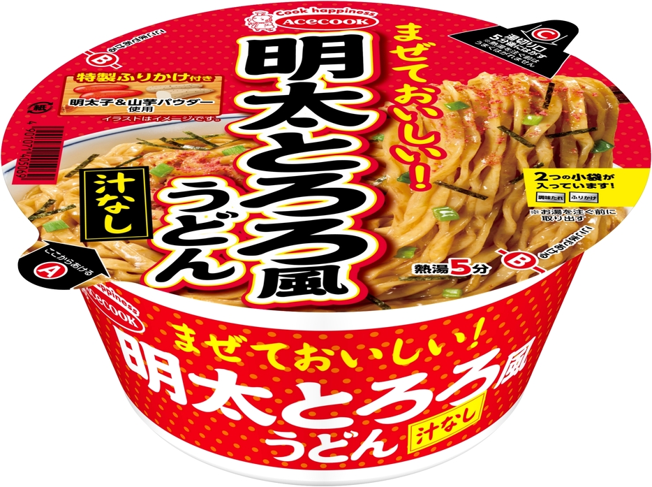 エースコック「明太とろろ風うどん」