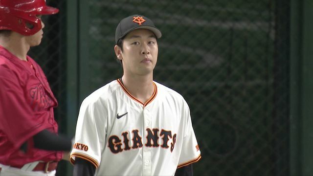 初回に2点を失った巨人・山崎伊織投手(画像:日テレジータス)