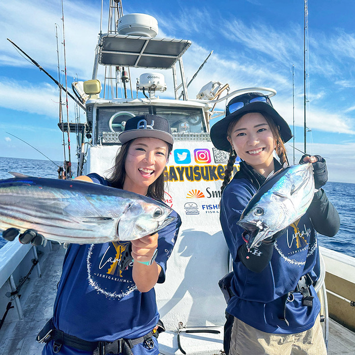 早速、キハダマグロとカツオがHIT！