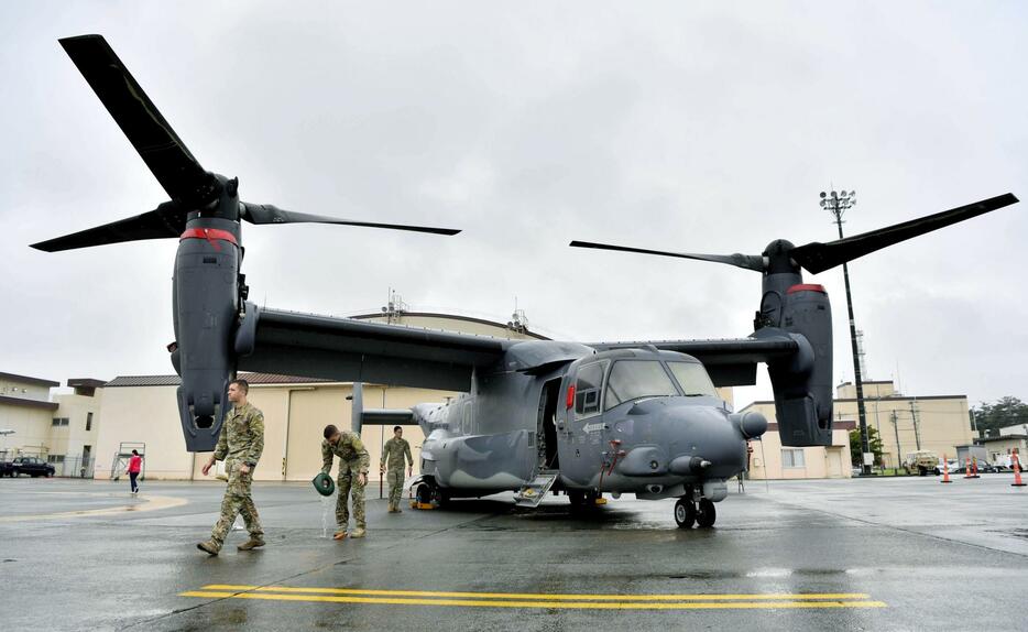 CV22オスプレイ＝2018年、東京・米軍横田基地