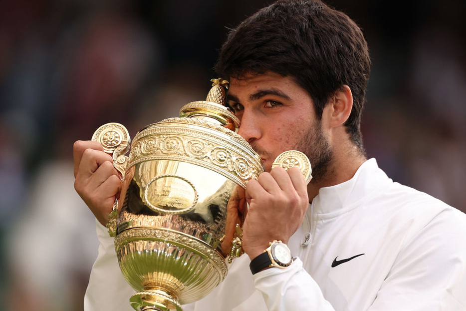 今回のランキングで1位のカルロス・アルカラス（Getty Images）