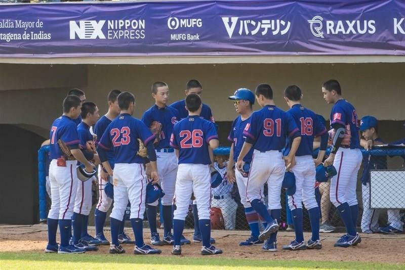 日本戦に勝利した台湾代表（中華民国野球協会提供）