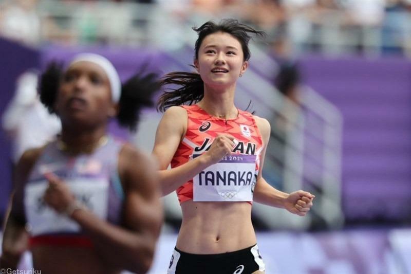 24年パリ五輪女子100mH準決勝に出場した田中佑美