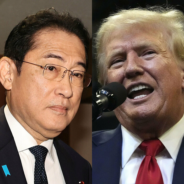 岸田文雄首相とドナルド・トランプ前大統領（写真・AP/アフロ）