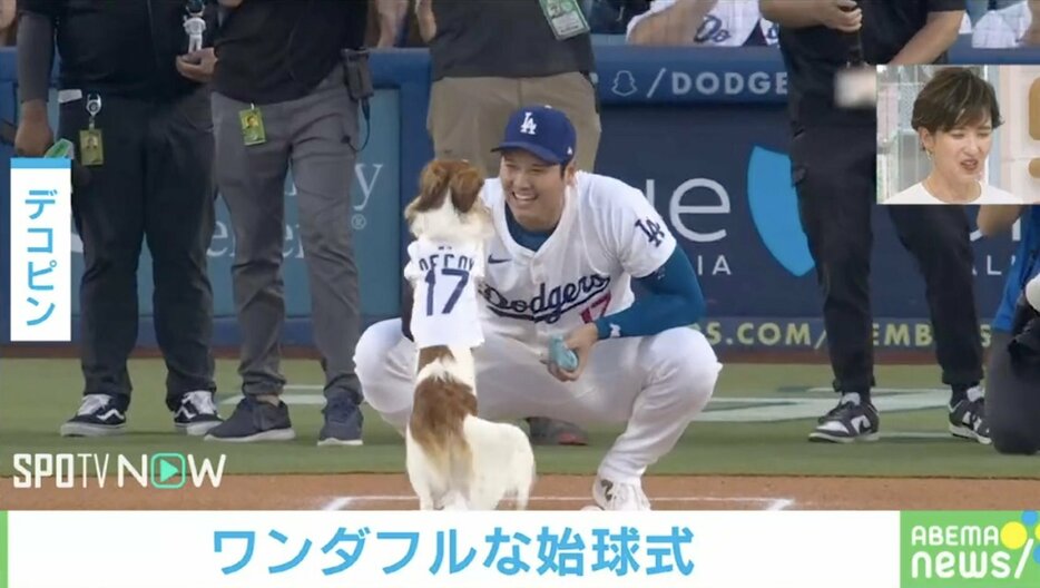 大谷翔平とデコピン