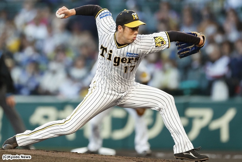 阪神・青柳晃洋 (C) Kyodo News