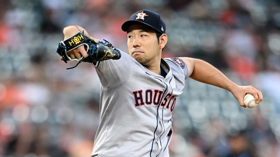 6回途中3失点の力投を見せたアストロズの菊池雄星（MLB Advanced Media）