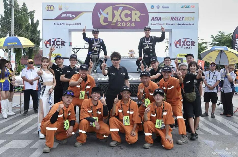 クラス優勝したFLEX SHOW AIKAWA Racing with TOYO TIRES