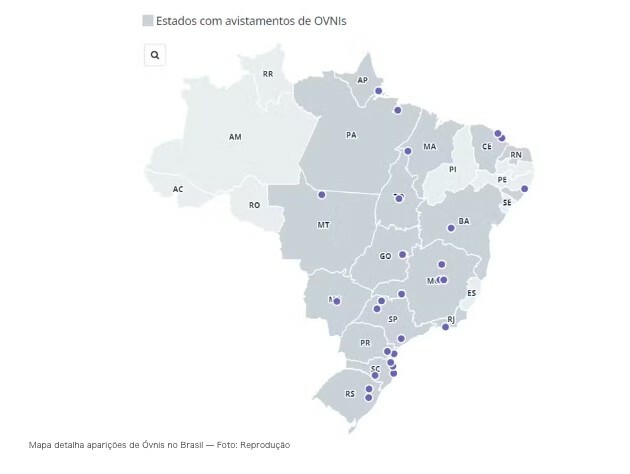 UFOはブラジル全土で目撃されている（23日付オ・グローボ記事の一部）