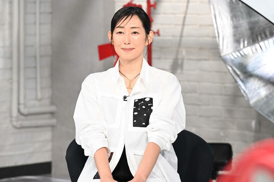 8月18日放送の「おしゃれクリップ」に出演する木村多江さん＝日本テレビ提供