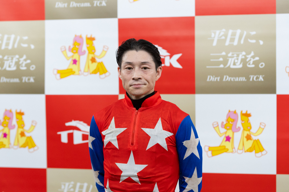 サンタアニタTでデュードヴァンに騎乗した御神本訓史騎手 (C)東京シティ競馬