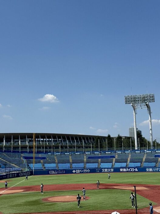 暑い暑い暑い夏の日の試合。オーブンの中に放り込まれたような暑さですよね（写真提供◎大神さん以下すべて）