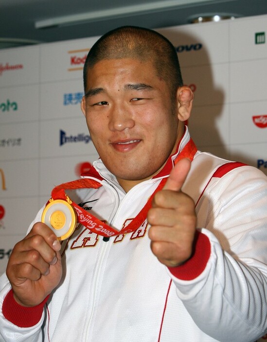 2008年、北京五輪で金メダルを獲得した石井慧選手