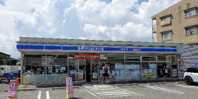 すっかり平穏に戻ったローソン河口湖駅前店