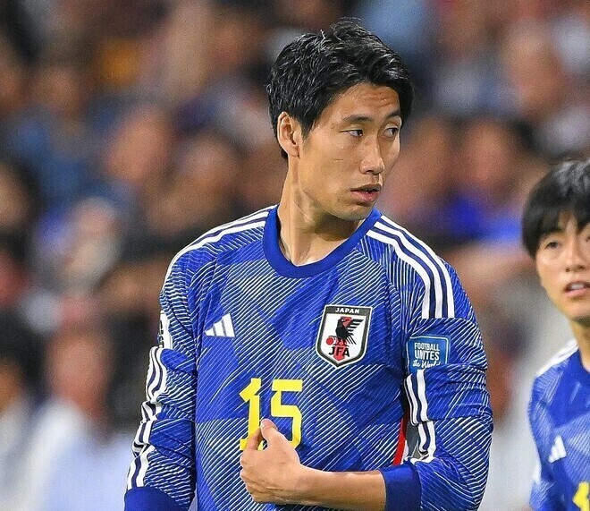 日本代表戦士との初対面秘話を明かした中村。写真：金子拓弥（サッカーダイジェスト写真部）