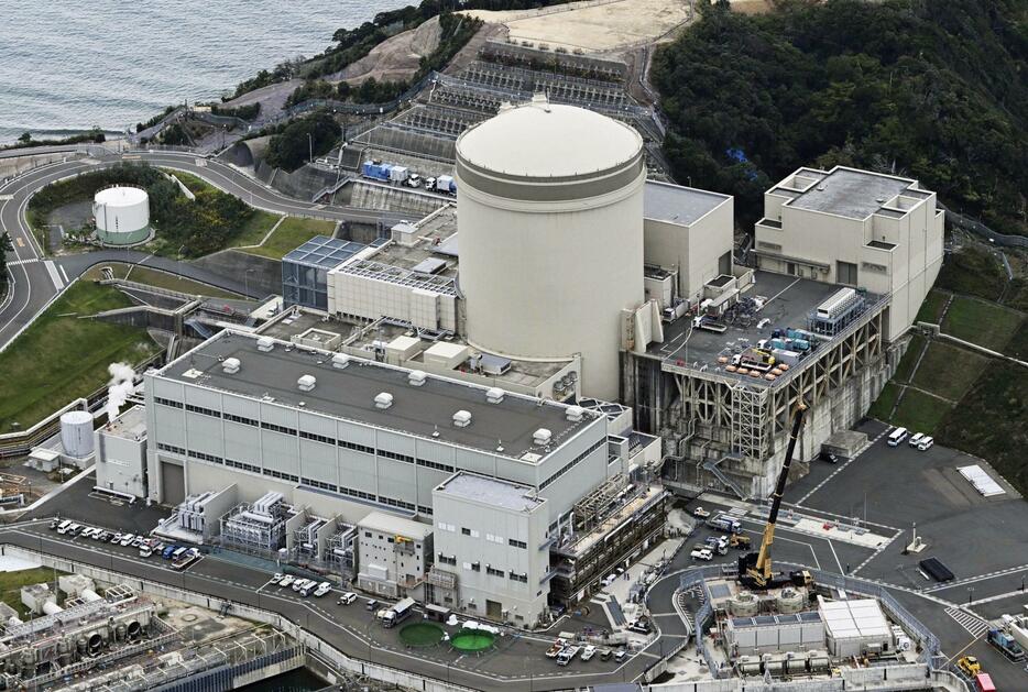 関西電力美浜原発3号機＝福井県美浜町