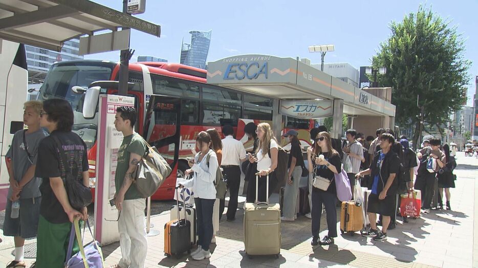 名古屋駅前 8月16日午前10時ごろ