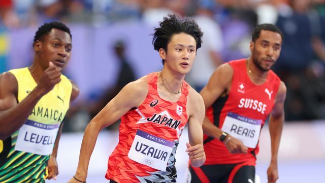 200ｍ準決勝へ進んだ鵜澤飛羽選手(写真：YUTAKA/アフロスポーツ)