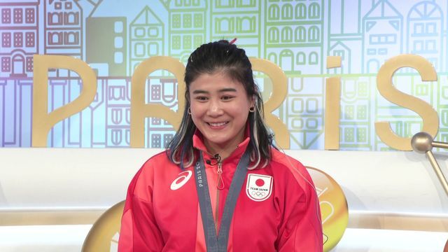 レスリングの尾崎野乃香選手