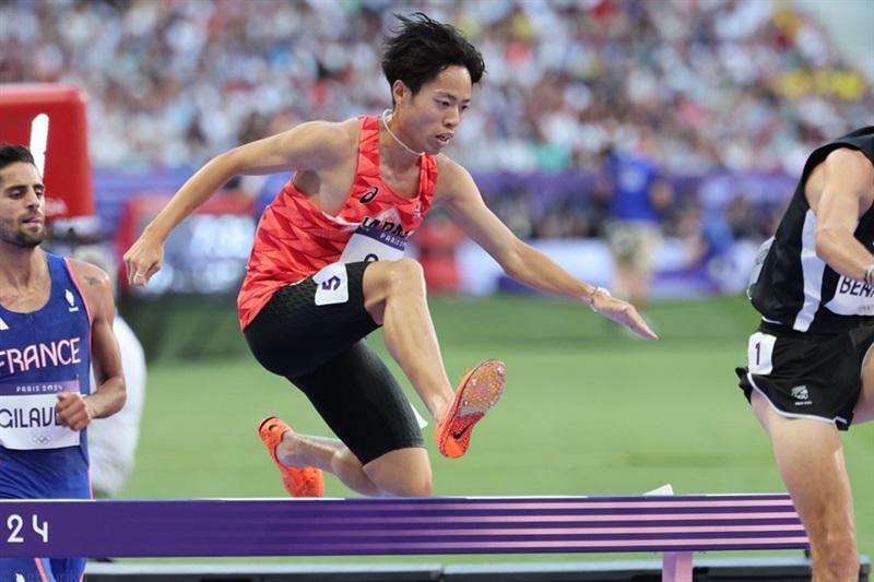 男子3000m障害予選に出場した青木涼真