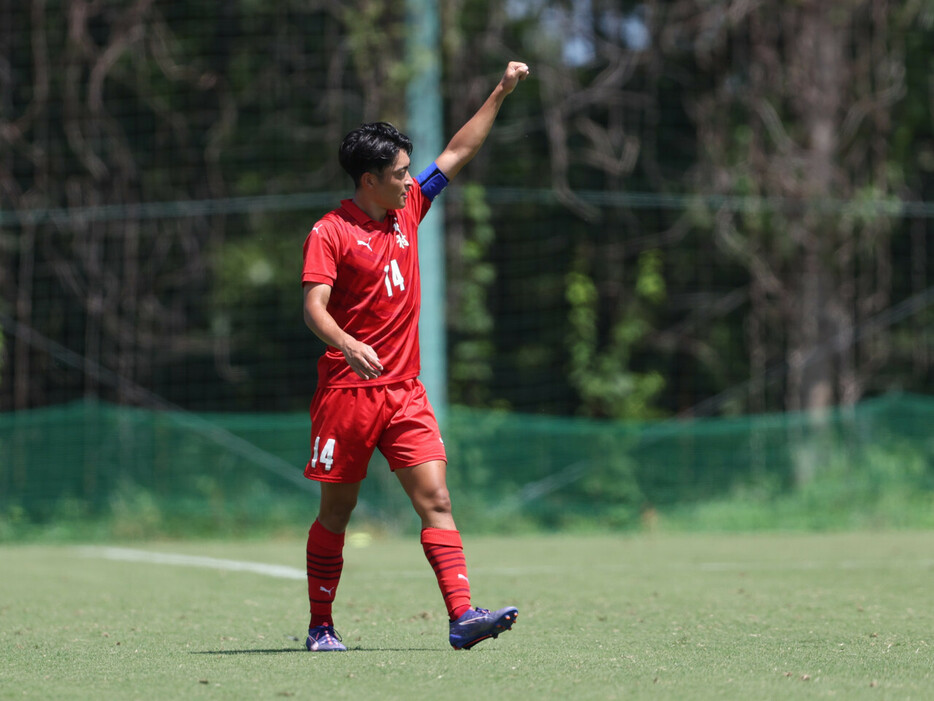 後半16分、神村学園高FW名和田我空(3年=神村学園中)が(Manabu TAKAHASHI)