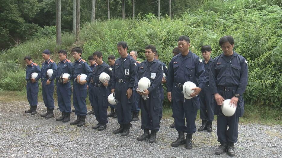 広島土砂災害から１０年　消防隊員が殉職　災害現場近くで救助訓練「みんなが忘れないように」　広島市安佐北区