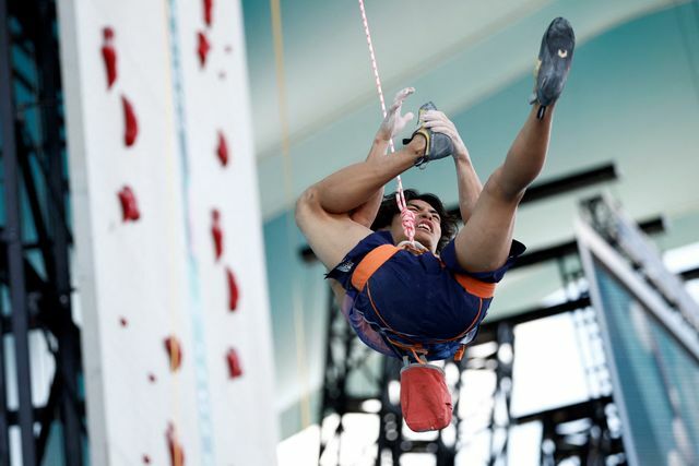 準決勝敗退となった楢崎智亜選手【写真：ロイター/アフロ】