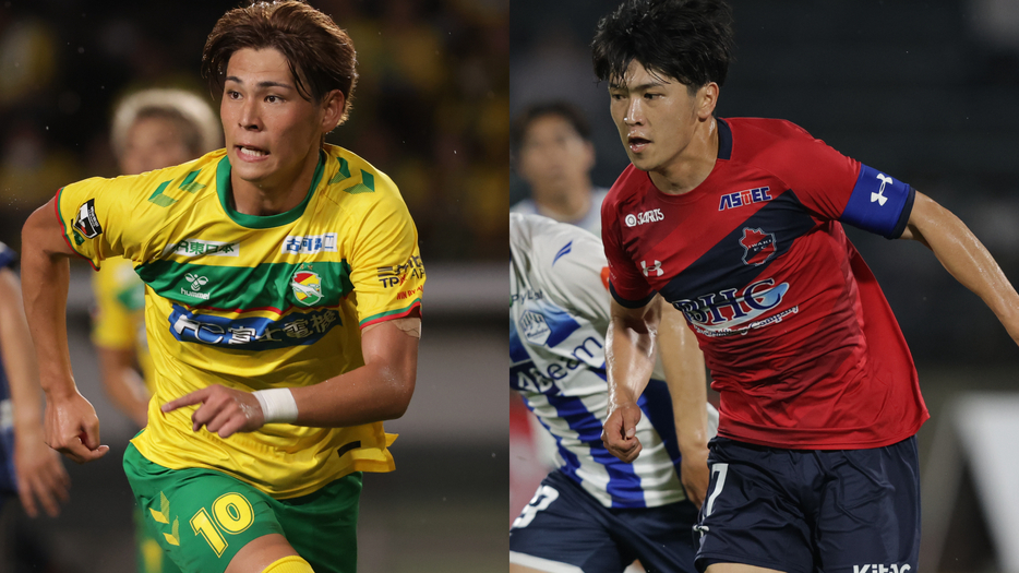 小森飛絢（左）と谷村海那。どちらのエースが勝利をもたらすゴールを決めるか(C)J.LEAGUE