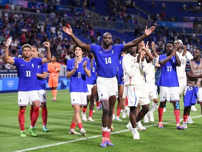 パリ五輪で決勝に勝ち進んだフランス。（C）Getty Images