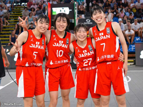 決勝でアメリカと大接戦を演じた女子日本代表［写真］＝fiba3x3.com