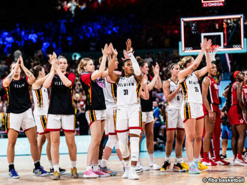 今大会は日本代表と同様に2連敗で後がなくなったベルギー代表［写真］＝fiba.basketball