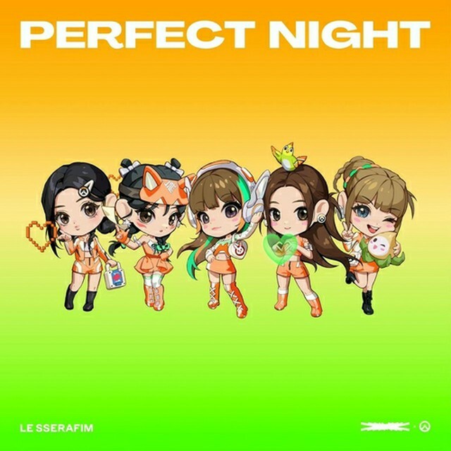 LE　SSERAFIMが「Perfect　Night（for　FEARNOT）」を公開する（所属事務所提供）＝（聯合ニュース）≪転載・転用禁止≫