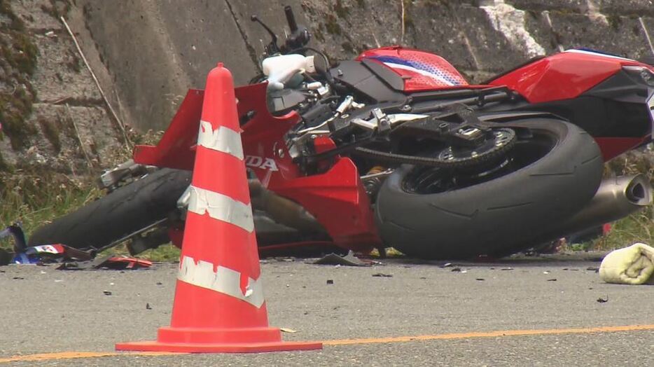 事故に遭ったバイク（4日）