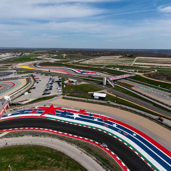 「ローンスター・ル・マン」が行われるサーキット・オブ・ジ・アメリカズ（Circuit Of The Americas）。その頭文字をとってCOTAとも呼ばれる。