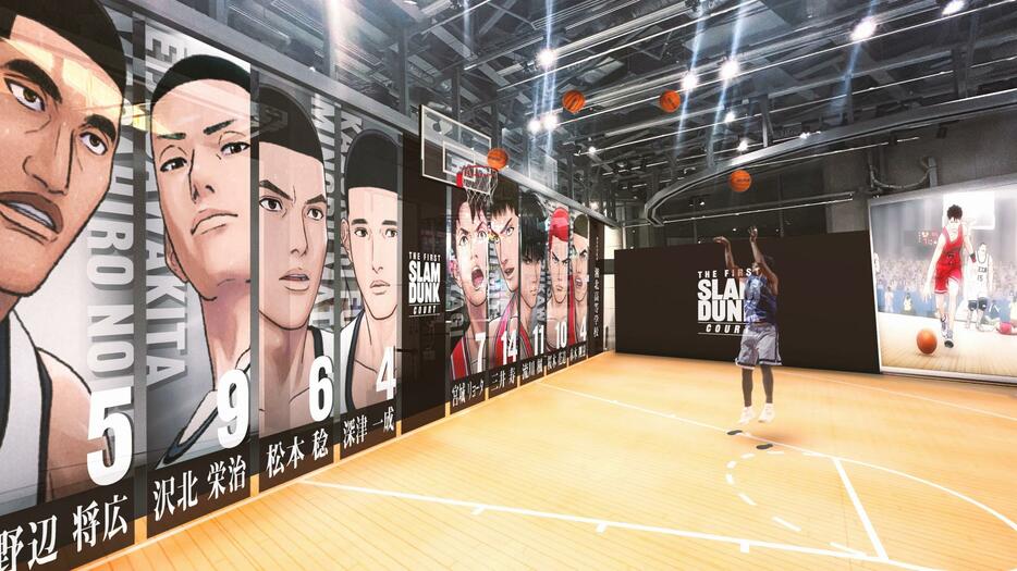 「THE FIRST SLAM DUNK」の復活上映を記念したイベント「THE FIRST SLAM DUNK “COURT”」（c）I.T.PLANNING,INC.（c）2022 THE FIRST SLAM DUNK Film Partners