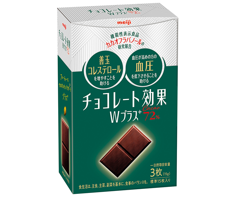 【機能性表示食品】 ●届出表示：本品にはカカオフラバノールが含まれます。カカオフラバノールには、血中HDL（善玉）コレステロールを増やす働きが報告されています。また、血流を改善することで、血圧が高めの方の血圧を低下させる働きが報告されています。●食生活は、主食、主菜、副菜を基本に、食事のバランスを。●本品は国の許可を受けたものではありません。●本品は、疾病の診断、治療、予防を目的としたものではありません。