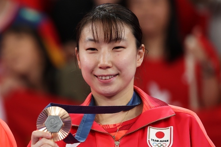 現コーチとの結婚を電撃発表したバドミントンの東野。(C)Getty Images