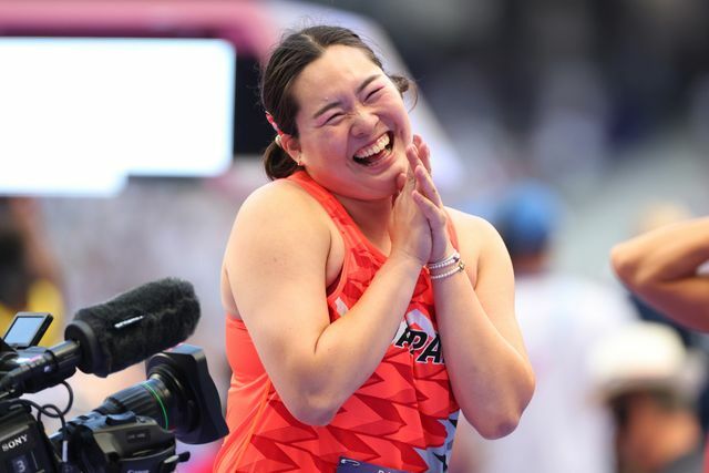 決勝進出に笑顔の北口榛花選手（写真:YUTAKA/アフロスポーツ）