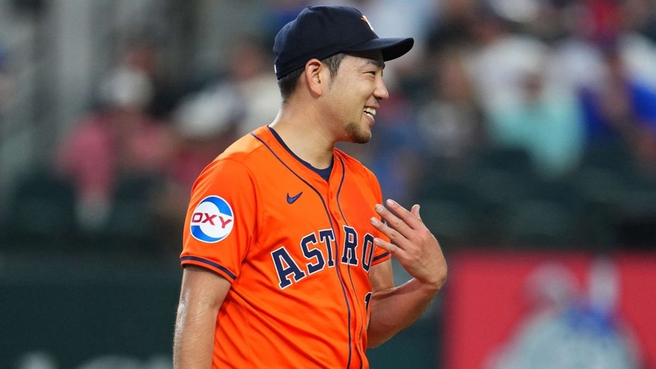 6回途中2失点で勝利投手となったアストロズの菊池雄星（MLB Advanced Media）