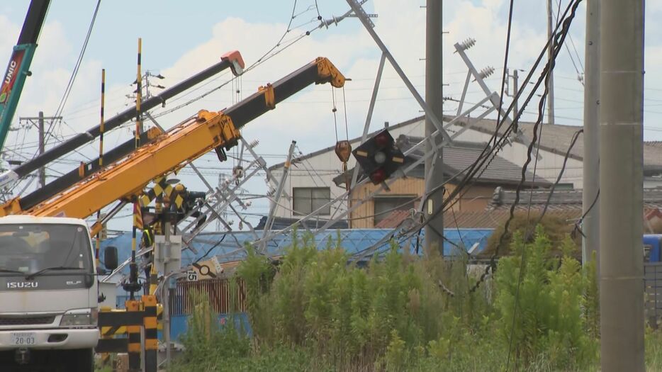 事故があった踏切 名鉄西尾線