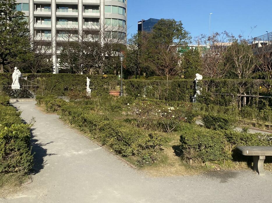 赤ちゃんの遺体が遺棄された東京都港区の公園（撮影：編集部）