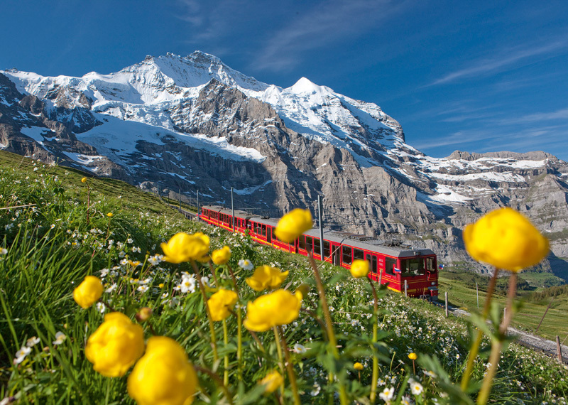 [写真]高山鉄道のユングフラウ鉄道 （Jungfraubahnen/ Christof Sonderegger）