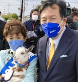 2021年の衆院選には枝野氏も（鎌田氏のSNSより）