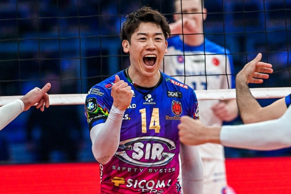 石川祐希が両チーム最多19得点の大爆発！ 欧州CL決勝に導くMVP級