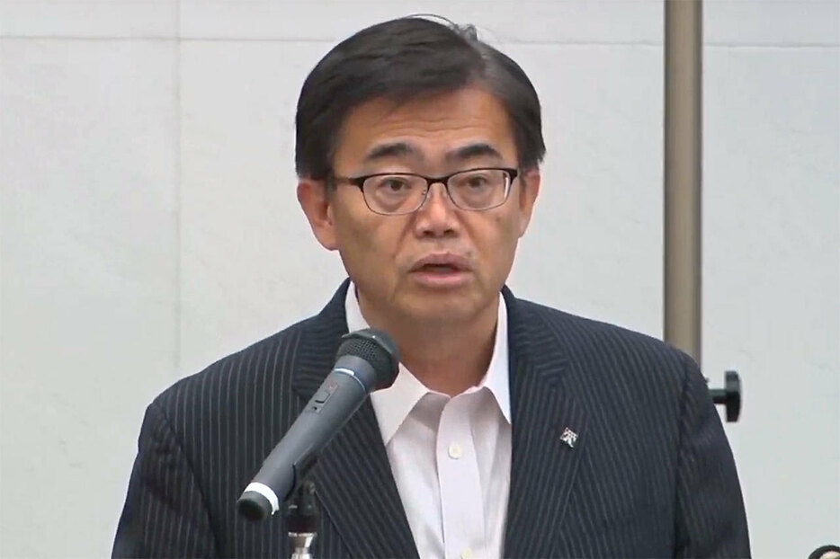 [画像] 愛知県・大村知事は冒頭の挨拶で、「（あいちトリエンナーレ）会期終了まで安全安心に楽しんでいただけるよう務めていく」と述べた