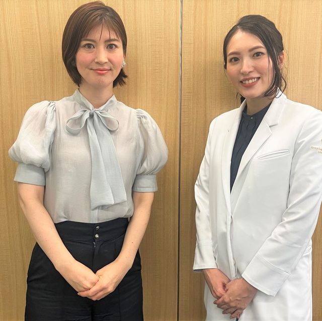 鈴江奈々アナウンサー（左）と岡田有香医師（右）