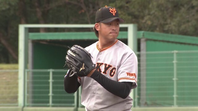 巨人の堀田賢慎投手(画像：GIANTS TV)