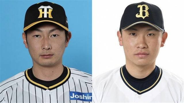 元阪神・二保旭投手(左)と元オリックス・吉田凌投手(右)