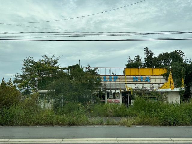 原発周辺の建物の様子（筆者撮影）